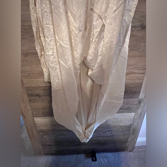 Moon River Long Dress Large Maxi Ivory bohemia long sleeve boho cottage core - Picture 6 of 11